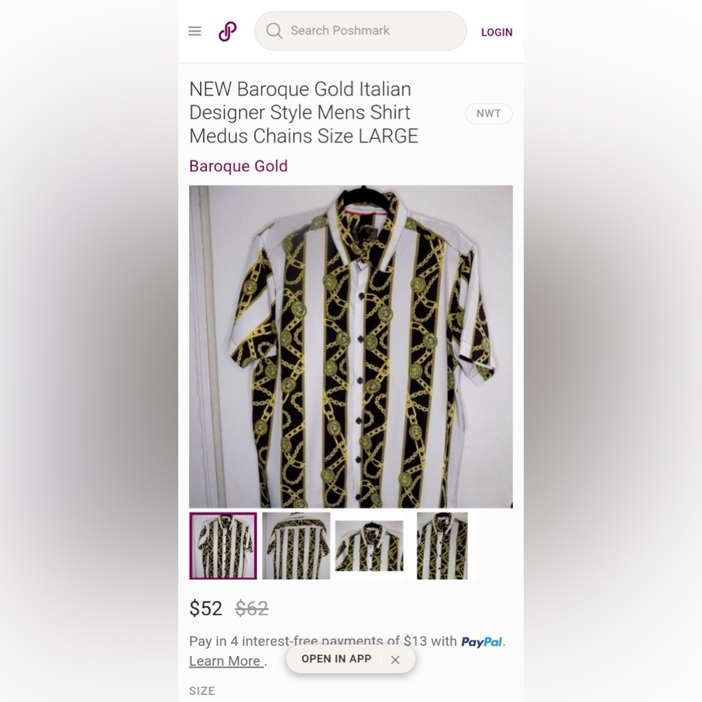 Designer short sleeve shirt